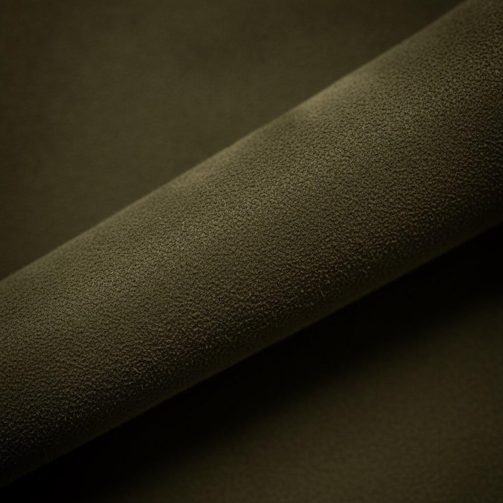 Premium leather of the Wichtelmänner Olive Green watch strap – natural surface that ages beautifully